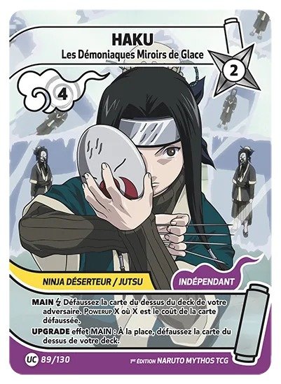 HAKU – Les Démoniaques Miroirs de Glace – 089/130 – UC – Naruto Mythos