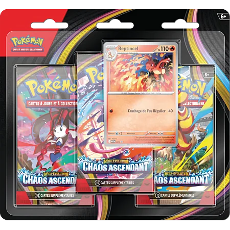 Pokémon - Pack 3 Boosters - ME04 Chaos Ascendant