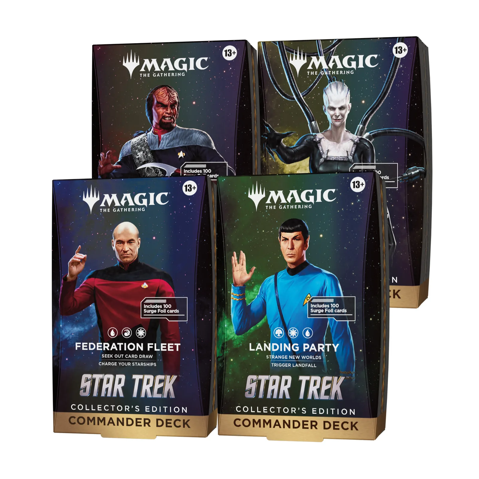 Box 4 Decks Commander Star Trek Collector’s Edition EN